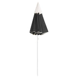 Vidaxl parasol met stalen paal 180 cm antracietkleurig