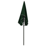 Vidaxl parasol met paal 200x130 cm groen