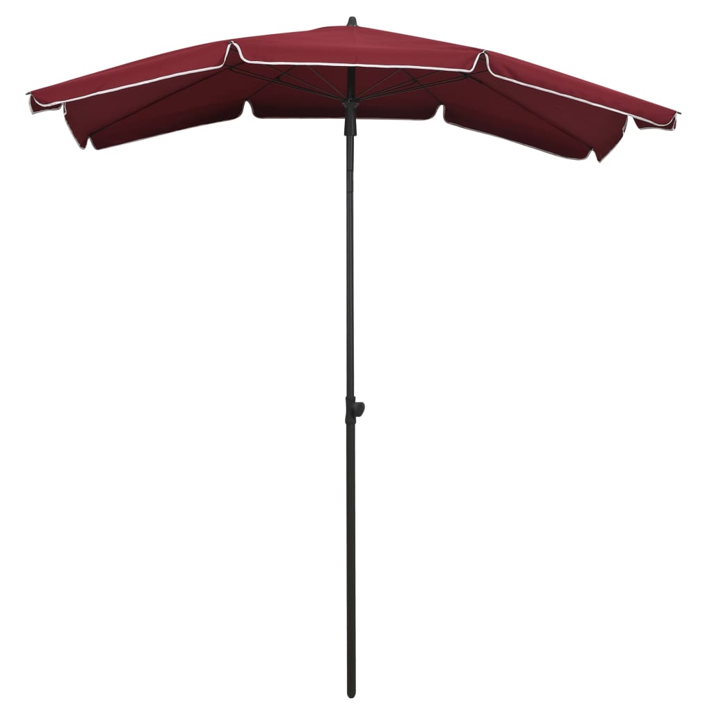 Vidaxl parasol met paal 200x130 cm bordeauxrood