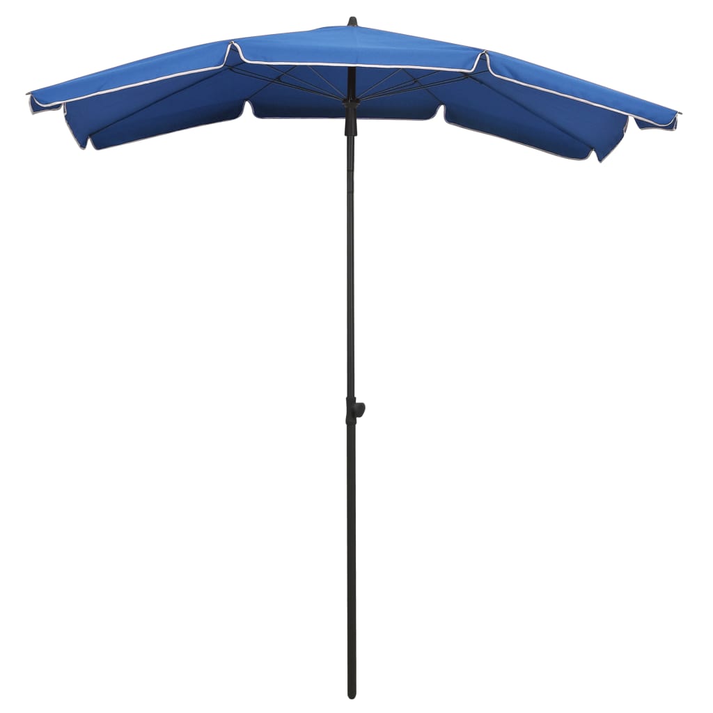 Vidaxl parasol met paal 200x130 cm azuurblauw