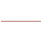 Vidaxl rekstok 125 cm staal rood