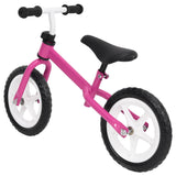 Vidaxl loopfiets met 9,5 inch wielen roze