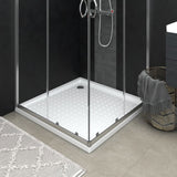 VidaXL Douchebak met noppen 90x90x4 cm wit