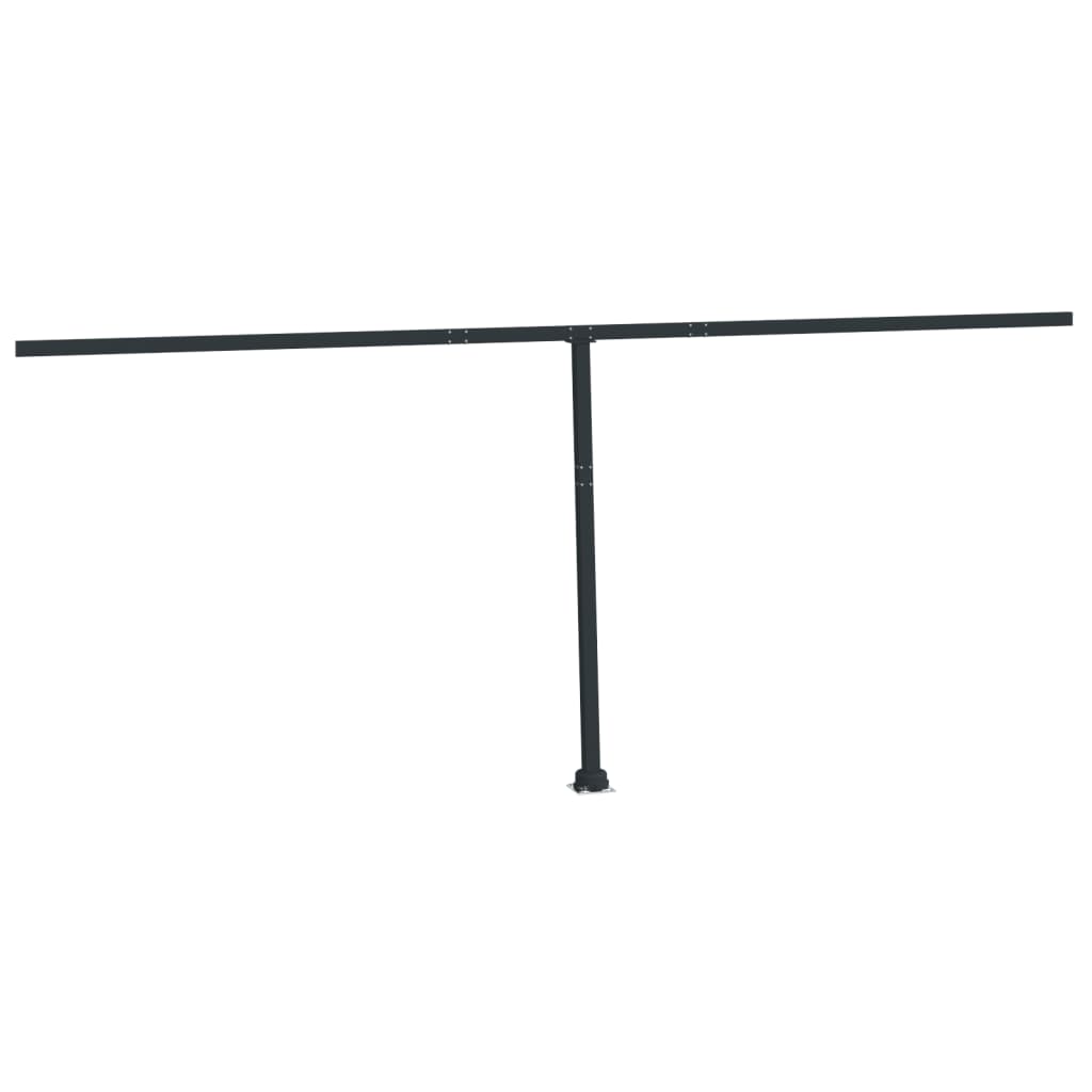 VidaXL Luifelpaalset 600x245 cm ijzer antracietkleurig