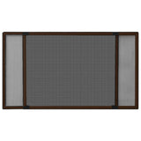 Vidaxl raamhor uitschuifbaar (75-143)x50 cm bruin