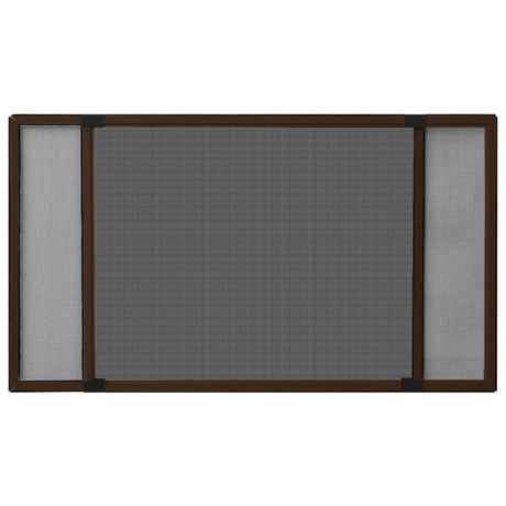 Vidaxl raamhor uitschuifbaar (100-193)x75 cm bruin