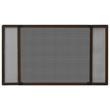 Vidaxl raamhor uitschuifbaar (100-193)x75 cm bruin