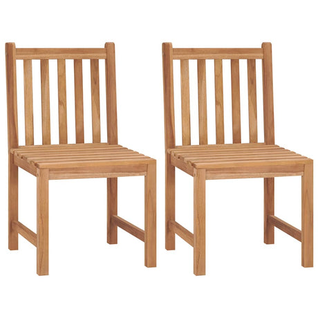 Vidaxl tuinstoelen 2 st massief teakhout
