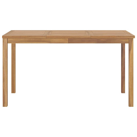 Vidaxl tuintafel 140x80x77 cm massief teakhout