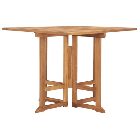 Vidaxl tuintafel inklapbaar 90x90x75 cm massief teakhout