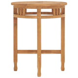 Vidaxl bistrotafel inklapbaar ø60x75,5 cm massief teakhout