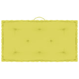 VidaXL Palletvloerkussen 73x40x7 cm katoen appeltjesgroen