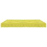 VidaXL Palletvloerkussen 73x40x7 cm katoen appeltjesgroen