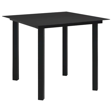 Vidaxl 3-delige tuinset pvc-rattan zwart