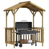 VidaXL Barbecue-overkapping 163,5x93x210 cm geïmpregneerd grenenhout