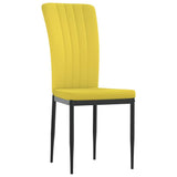 Vidaxl eetkamerstoelen 4 st fluweel mosterdgeel