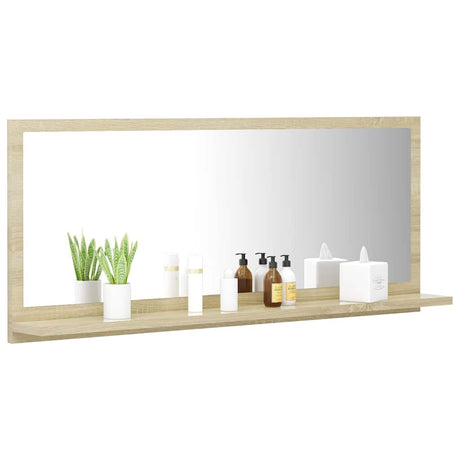 Vidaxl badkamerspiegel 90x10,5x37 cm spaanplaat sonoma eikenkleurig