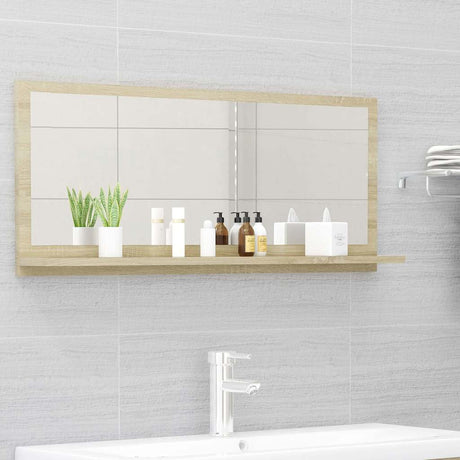 Vidaxl badkamerspiegel 90x10,5x37 cm spaanplaat sonoma eikenkleurig