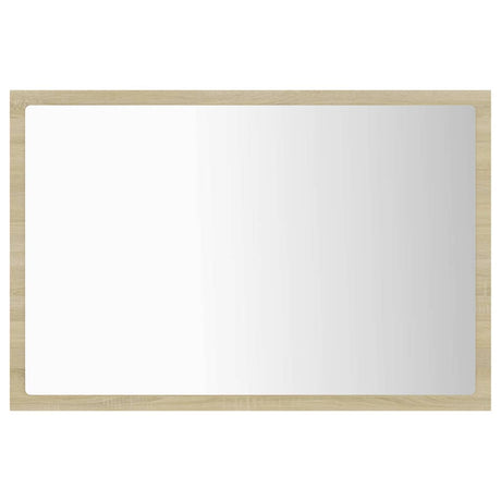 Vidaxl badkamerspiegel led 60x8,5x37 cm acryl sonoma eikenkleurig