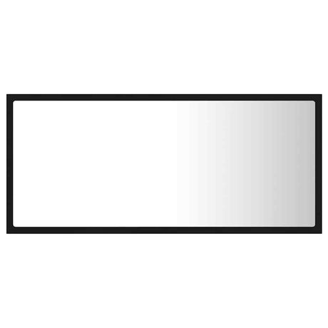 Vidaxl badkamerspiegel led 90x8,5x37 cm acryl zwart