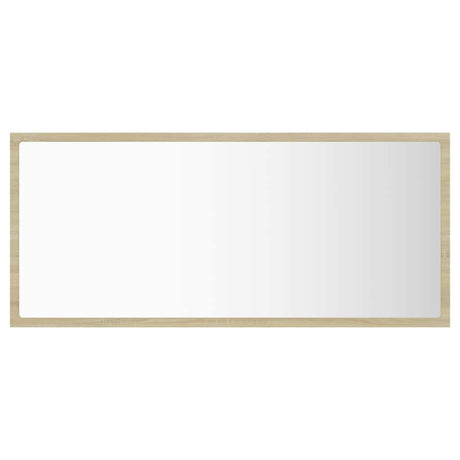 Vidaxl badkamerspiegel led 90x8,5x37 cm acryl sonoma eikenkleurig