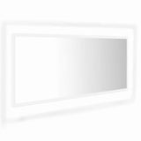 Vidaxl badkamerspiegel led 100x8,5x37 cm acryl wit