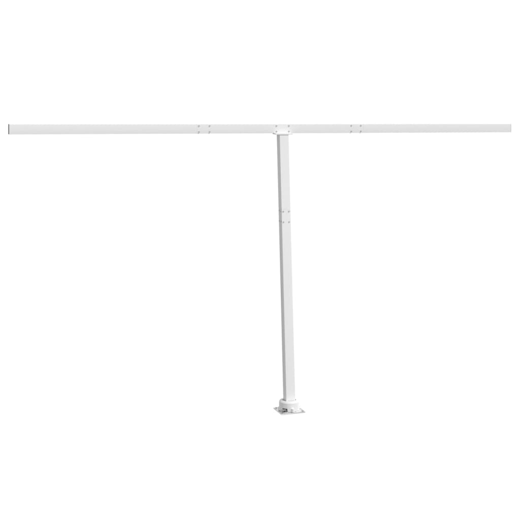 VidaXL Luifelpaalset 450x245 cm ijzer wit