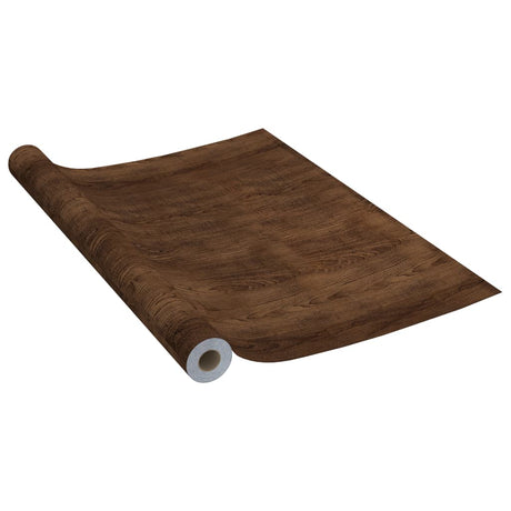 Vidaxl deurfolies zelfklevend 4 st 210x90 cm pvc donkereikenkleurig