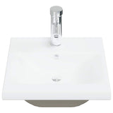 Vidaxl inbouwwastafel met kraan 42x39x18 cm keramiek wit