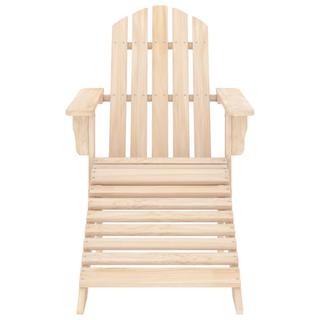 Vidaxl tuinstoel adirondack met voetenbank massief vurenhout