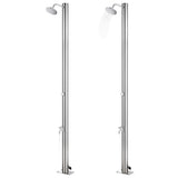 Vidaxl buitendouche 215 cm roestvrij staal