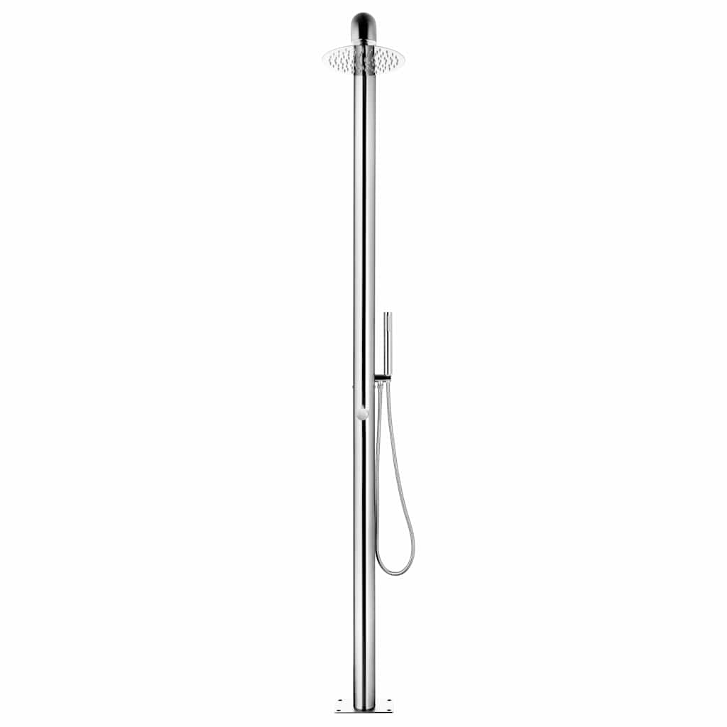 Vidaxl buitendouche 225 cm roestvrij staal
