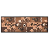 Vidaxl keukenmat wasbaar coffee 60x300 cm bruin