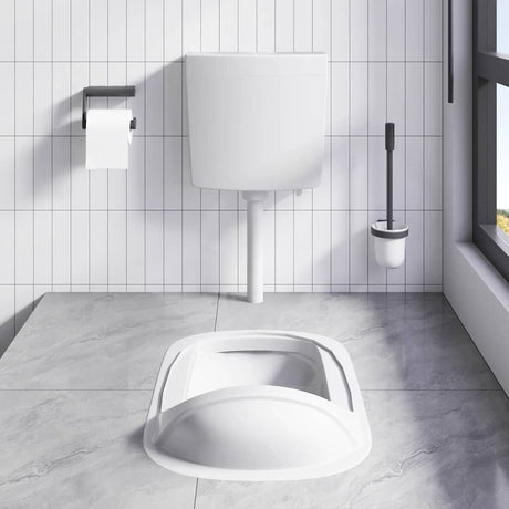 Vidaxl toiletstortbak met watertoevoer onderin 3 6 l grijs