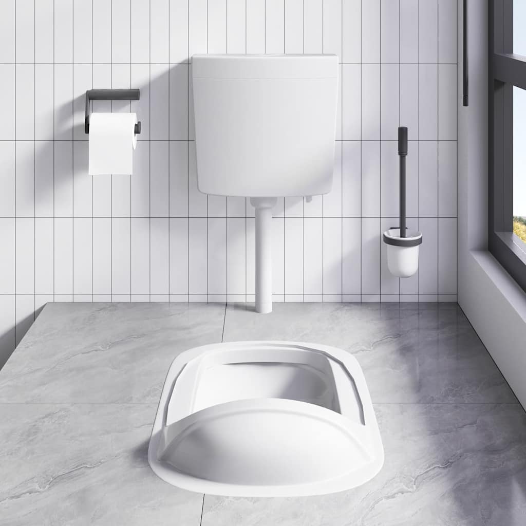 Vidaxl toiletstortbak met watertoevoer onderin 3 6 l grijs