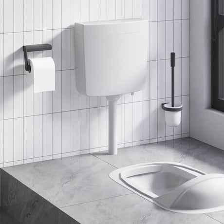 Vidaxl toiletstortbak met watertoevoer onderin 3 6 l grijs
