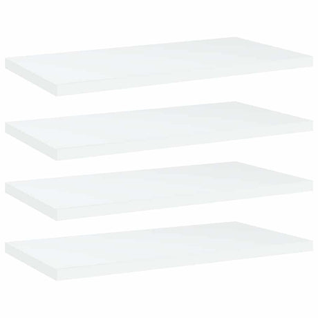 Vidaxl wandschappen 4 st 40x20x1,5 cm bewerkt hout wit