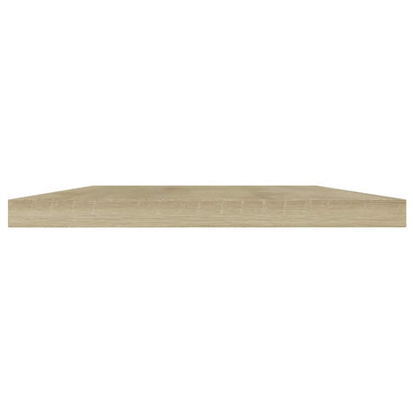 Vidaxl wandschappen 4 st 40x20x1,5 cm bewerkt hout sonoma eikenkleurig