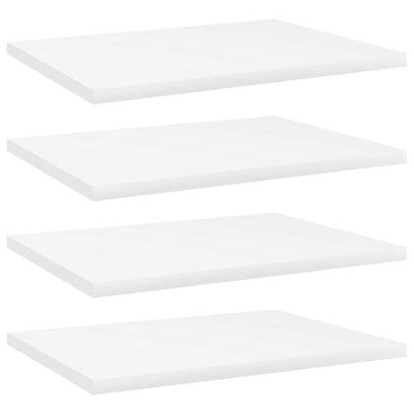 Vidaxl wandschappen 4 st 40x30x1,5 cm bewerkt hout wit