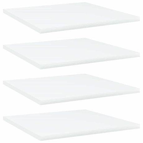 Vidaxl wandschappen 4 st 40x40x1,5 cm bewerkt hout wit