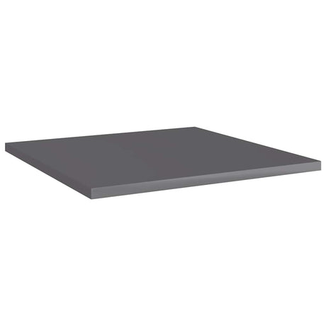 Vidaxl wandschappen 8 st 40x40x1,5 cm bewerkt hout hoogglans grijs