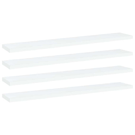 Vidaxl wandschappen 4 st 60x10x1,5 cm bewerkt hout wit