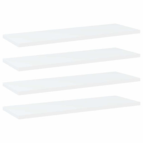 Vidaxl wandschappen 4 st 60x20x1,5 cm bewerkt hout wit