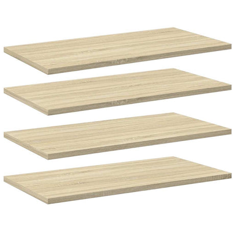 Vidaxl wandschappen 4 st 60x30x1,5 cm spaanplaat sonoma eikenkleurig