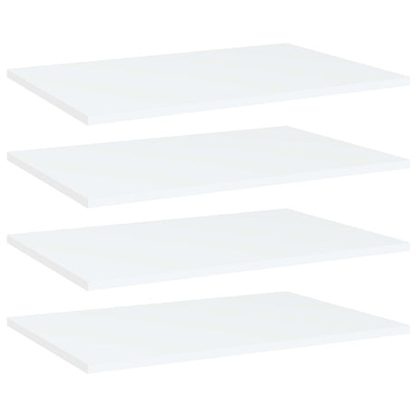 Vidaxl wandschappen 4 st 60x40x1,5 cm bewerkt hout wit