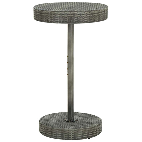 Vidaxl 3-delige tuinbarset met kussens poly rattan grijs