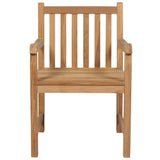 Vidaxl tuinstoelen 2 st met crèmekleurige kussens massief teakhout