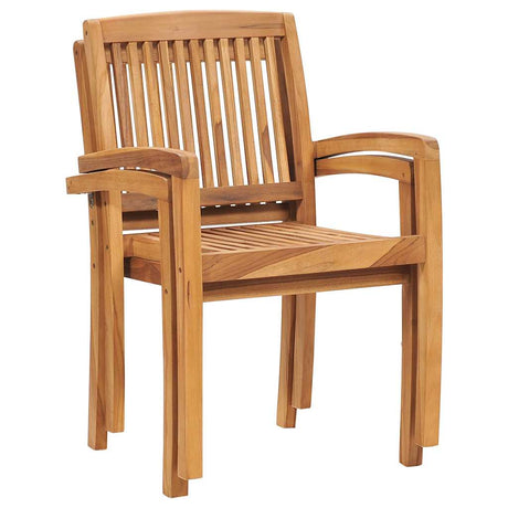 Vidaxl tuinstoelen 2 st met beige kussens massief teakhout