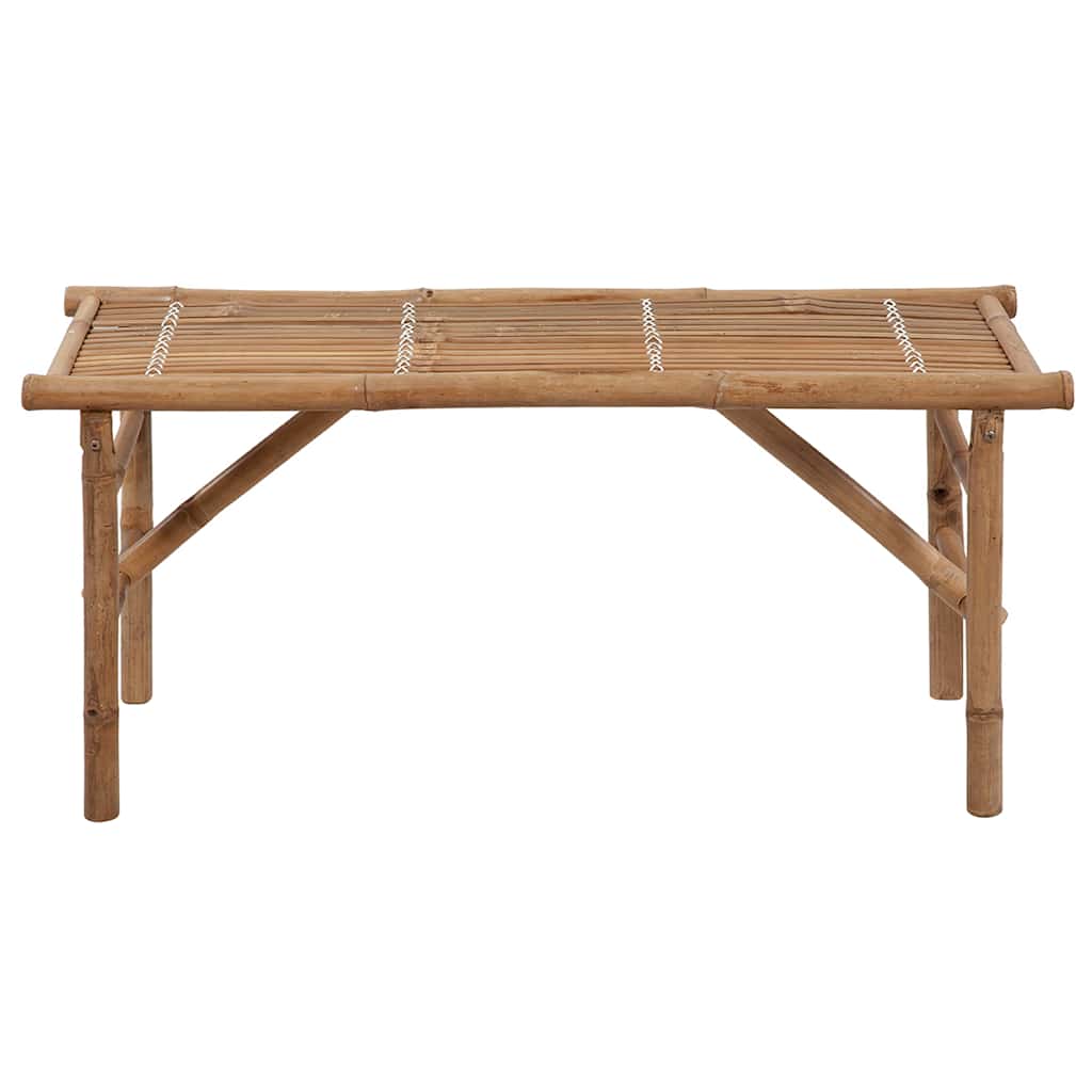 Vidaxl tuinbank inklapbaar met kussen 118 cm bamboe