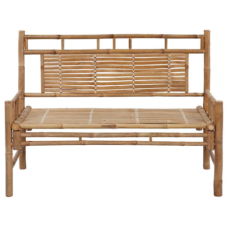 Vidaxl tuinbank met kussen 120 cm bamboe